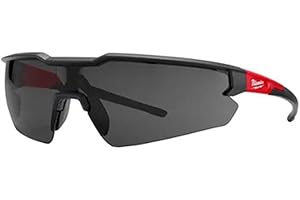 Milwaukee Anti-Fog Safety Glasses Tinted Lens Black/Red Frame 1 pc. - Case of: 1;