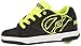 Heelys Boys' Propel 2.0 Sneaker, Black/Bright Yellow, 4 M US Big Kid