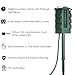 Outdoor Power Stake with Electronic Countdown Timer, 6 Grounded Outlet Power Strip with Weatherproof Covers