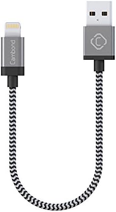 iPhone 8 Charger, MFI Apple Certified Lightning Cable Cambond Element Series 8 pin USB Sync Charger iPhone Cord 7 7 Plus 6 6s 5 5s 5c ( Metal Grey / 1ft )