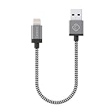iPhone 8 Charger, MFI Apple Certified Lightning Cable Cambond Element Series 8 pin USB Sync Charger iPhone Cord 8 Plus 7 7 Plus 6 6s 5 5s 5c ( Metal Grey / 1ft )