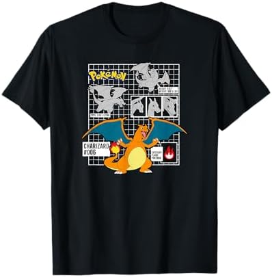 Amazon.com: Pokemon Adult Unisex Black Grid T-Shirt : Clothing