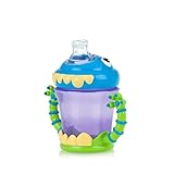 Nuby Two-Handle iMonster No-Spill Super Spout Cup, 7 Ounce
