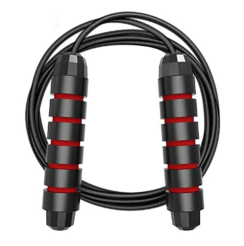 Speed Jump Rope,Gugule Tangle-Free with Ball Bearings Rapid, Anti Skid Handle Fitness Wire Rope Ideal for Gym & Home Fitness Workouts & More，Suitable for Adults & Children