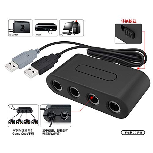 Mini Mexx Game Handle Converter MAYFLASH 4 Ports Gamecube Controller Adapter for Switch for Wii U & PC USB