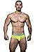 Andrew Christian Men's Almost Naked Tagless Cotton Brief, Lime, Medium