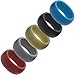Silicone Wedding Rings Wedding Band 5 Pack - For Active Lifestyles, Gym & Outdoor Enthusiasts, High Quality Mens Silicone Wedding Band - Safe, Hypoallergenic, Silicone Ring Mens, Won't Pinch Skin!