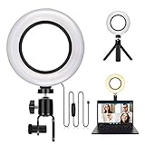 Canvint 6" Selfie LED Ring Light with Clamp Mount