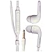 Headset 3.5mm Handsfree Earphones w Mic Dual Earbuds Earpieces Compatible with Samsung Galaxy J1 J3 J5 J7, S6 S7 S8 S9 S10 Plus, S10e, Note 8 9, A10 A20 A9