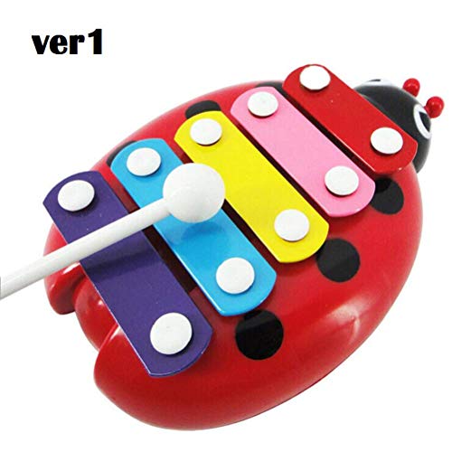 mrGood Baby Child Kid 5-Note Xylophone Musical Toys Wisdom Development Beetle Y797 - Thumbnail 2