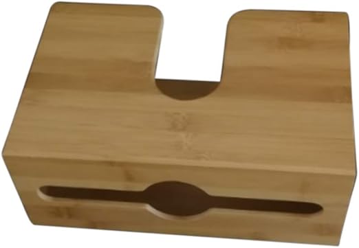 FADDARE Bambus-Papierhandtuchspender, Serviettenhalter für die