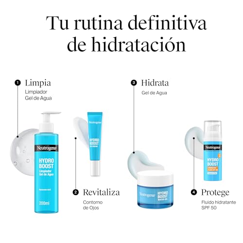 Hydro Boost Gel de Agua Hidratante Facial Ligero, 50 ml, 2 uds