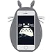 iPhone 6s Case, MC Fashion Lovely 3D Cute Japanese Cartoon Totoro Soft and Protective Silicone Cover Case For Apple iPhone 6s (2015) and iPhone 6 (2014) (Gray)