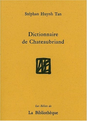 Dictionnaire de Chateaubriand