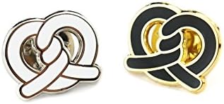 ONCH Originals Pretzel Twist Cute Enamel Pin, Kawaii Food Pin Brooch Lapel for Women and Men Gifts