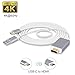 USB-C to HDMI Cable 6Ft with Charging Port, CoocoTech USB Type C to HDMI Cable with USB Charge Port MHL Adapter Cable Support 4K@60Hz for Samsung Galaxy S8/S8+, MacBook Pro 2017/2016, LG G5 and Other