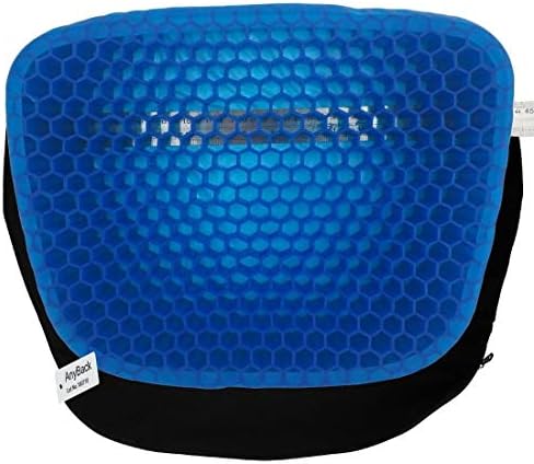 AnyBack Sitter Chair Cushion As Seen On TV, Seat Cushion for Office Wheelchair Car, Gel Support Sponge Massager Patio Seating Chair Cushions for Pressure Relief with 1 Non Clip Zipper Cover