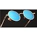 Steampunk Retro Gothic Vintage Colored Metal Round Circle Frame Sunglasses Colored Lens OWL