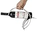Elegant Sleek Modern Stainless Steel Wine Bottle Serving Pourer Rack Organizer Display Stand