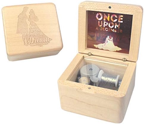 ROSIKING Woodcarving Photo Music Box Mechanical Clockwork Music Boxs Christmas Birthday Valentine's Day Gift Plays Sleeping Beauty The