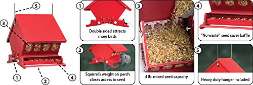 Audubon Mini Absolute Squirrel Resistant Bird Feeder Model 7458