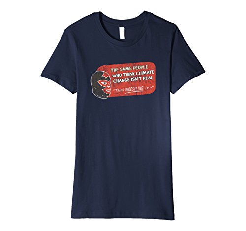 Womens climate change t-shirt small navy
