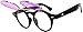 OWL Steampunk Retro Gothic Vintage Hippie Colored Metal Round Circle Frame Sunglasses Colored Lens (FlipUP_C3_Blk_Purple, PC Lens)