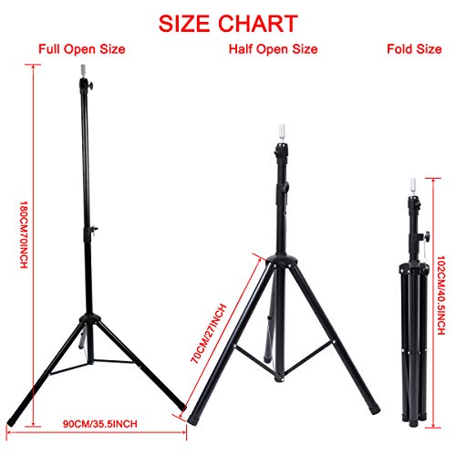 image for FUFRESH Metal Adjustable Tripod Stand Holder Mannequin Manikin Head Tr