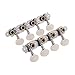 Andoer Machines Tuners Pegs Tuning Key with White Pearl Plastic Knobs 4L+4R for Mandolin