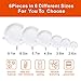 Silicone Stretch Lids Reusable Durable and Expandable Lids to Keep Food Fresh,Fit Various Sizes and Shapes of Containers Food Covers or Bowl Covers(WHITE)