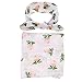 Baby Muslin Swaddle Blanket,Receiving Blankets,Soft Newborn Baby Blanket&Headband Set
