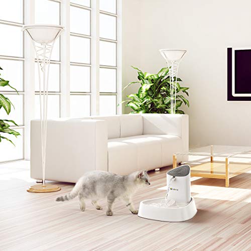 isYoung Cat Fountain LED Pet Water Fountain Ultra Quiet Automatic Pet