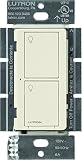 Lutron Caseta Smart Home 6A Switch, Works with Alexa, Apple HomeKit, and Google Assistant | for Ceiling Fans, Exhaust Fans, LED Light Bulbs, Incandescent and Halogen Bulbs | PD-6ANS-LA | Light Almond