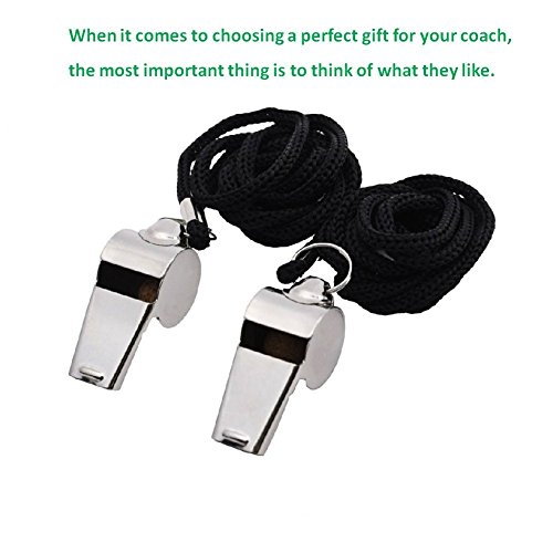 Giveet 2 Metal Whistle with Sports Referee Card Set, Red Yellow Card and Stainless Steel Metal Coach Whistle for Soccer