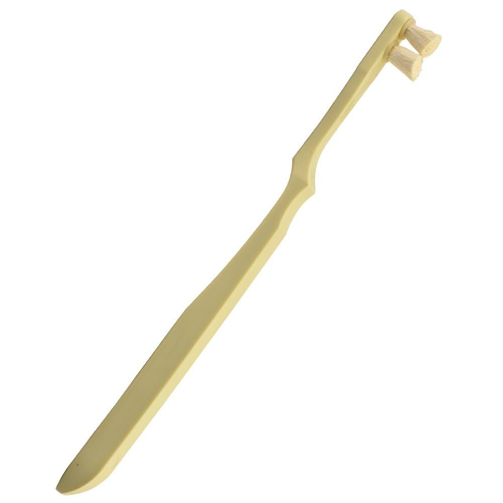 Toothwak Miswak Natural Toothbrush EcoGrip with 2 Replaceable Head for Beginners, Organic and Eco-Friendly with Wooden Bristles, Plastic Handle - (Vanilla Cream, Pack of 1)