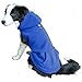 EXPAWLORER Dog Hoodie Fleece Sweater Vest, Hooded Dog Sweatshirt Fall Winter Pet Clothes with Leash Hole, Sleeveless Warm Cozy Puppy Clothing for Cat Small Medium Large Dogs Girl Boy, Blue XL