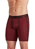 Jockey Men's Underwear Sport Stretch Tech Performance Boxer Brief, Bordeaux, M