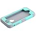 Asstar 3 in 1 Hard PC+ Soft TPU Impact Protection Heavy Duty Shockproof Full-Body Protective Case for Apple iPhone SE / iPhone 5 5S - Mint grey