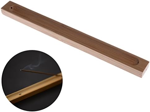 Osun 1 Pc Bamboo Incense Stick Holder Stick Burner and Bamboo Tray with Ash Catcher