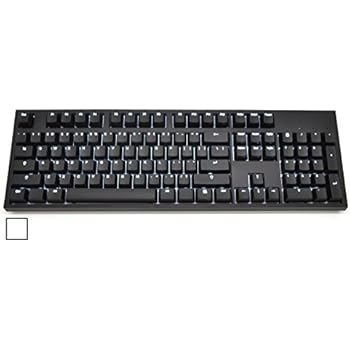 CODE 104-Key Illuminated Mechanical Keyboard with White LED Backlighting - Cherry MX Clear