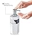 Creative Scents Quilted Mirror White Hand Soap Dispenser for Bathroom - Decorative Lotion Dispenser with Durable Metal Pump, Resin Countertop Shower Dispensers for Elegant Bathroom Decor