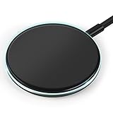 Wireless Charger Safety Qi Wireless Charging Pad with Led Indicator Lights for iPhone X/iPhone 8/8 Plus, Samsung S9/S9+/Note 8/S8/S8+/S7 More