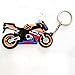 Motorcycle Performance Soft Rubber Keychain For Aftermarket Universal Motorcycle Accessories For Example Super Sport Bike Street Bike honda CBR Repsol 500r 600rr 250 900 919rr 1000rr 1100 Enthusiasts