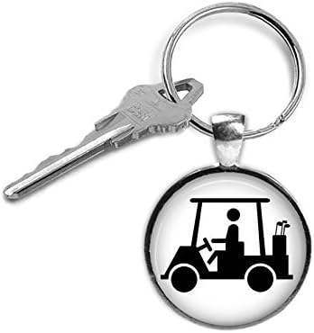 Golf Cart Keyring Mens - Golfer Gift for Him/ Her -Golfing, tee, sports