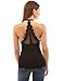 PattyBoutik Women Halter Lace Back Ruched Blouse (Black Small)