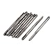 uxcell M2.5 x 0.45 Metric Machine 3 Straight Threaded Flutes Taps 10 Pcs