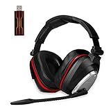 2.4G Wireless Gaming Headset for Nintendo Switch,PS4,PS4 Slim and PC, Deep Bass and Rotating Metal Ear Cups