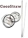CocoStraw 30oz Straw Lid + Stainless Steel Straw Replacement for Yeti RTIC Polar Drifter Big Boss Sic Tumbler Rambler Cups with Cleaning Brush NO SPILL