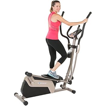 Exerpeutic 5000 Magnetic Elliptical Trainer with Double Transmission Drive/Bluetooth Technology/Mobile Application Tracking