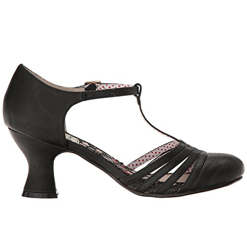 Bettie Page Women's Bp254-lucy Spectator Pump, Black, 7 M US - Thumbnail 7